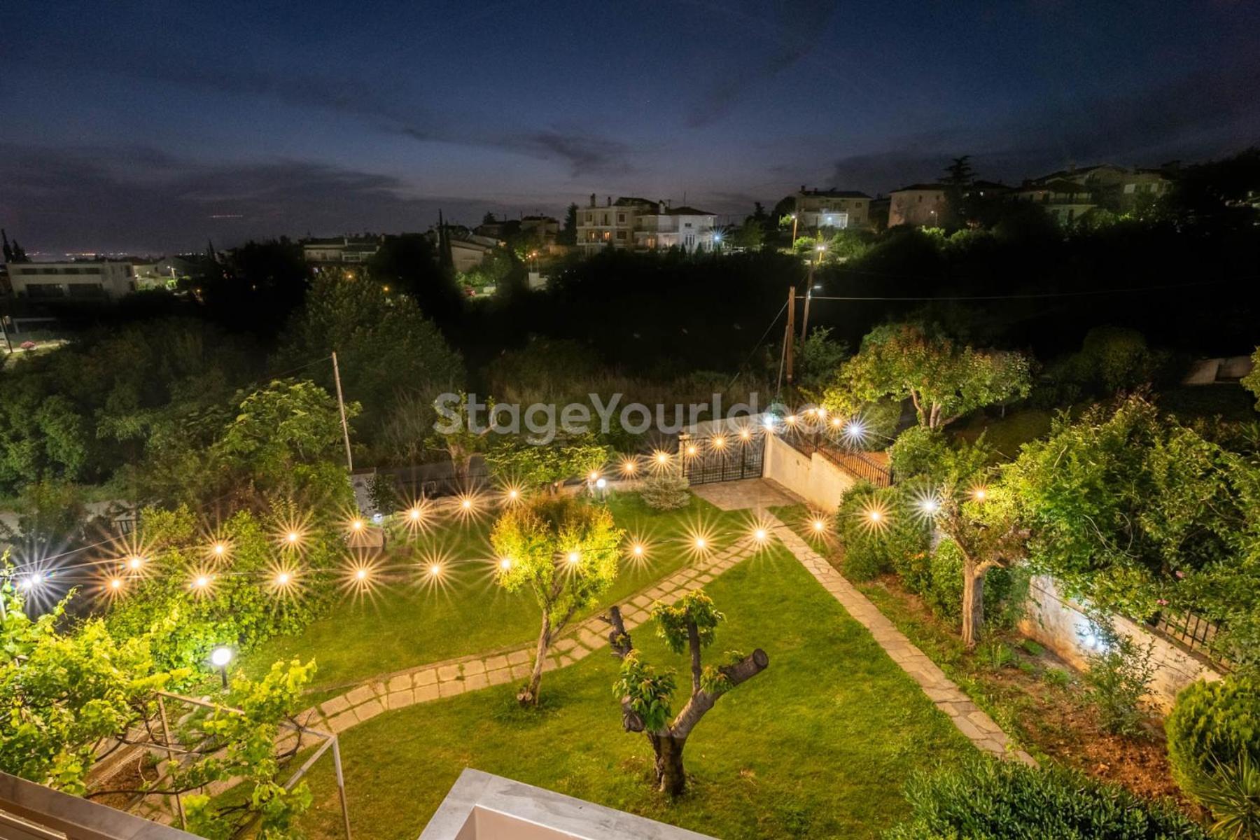 Τraditional Fully Detached Villa On A Luxurious Hillock Of Thessaloniki With Its Own Garden Also For Family & Wedding Gatherings For 10 To 25 People Only 15 Minutes From Airport Zewnętrze zdjęcie